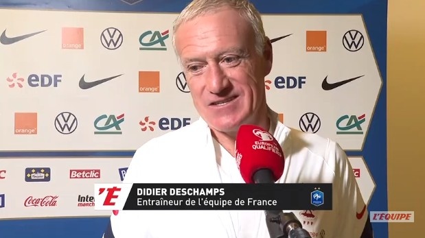 德尚：姆巴佩伤病并无大碍 拉比奥特可以出场