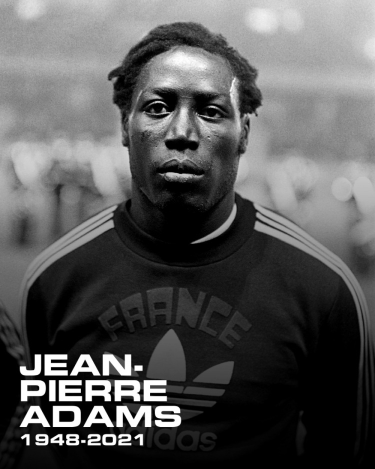 前法国国脚、巴黎球员皮埃尔-亚当斯昏迷39年后去世，享年73岁
