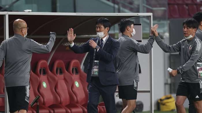 森保一:对中国的五后卫阵型有准备 胜利助我们继续迈向世界杯