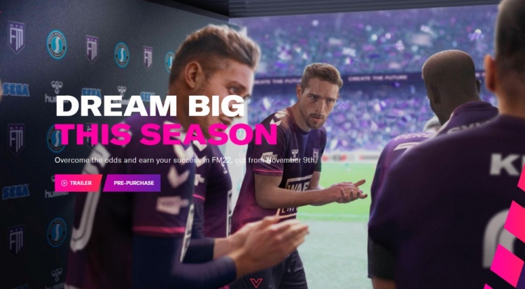 《足球经理2022》公布：将于2021年11月9日正式发售