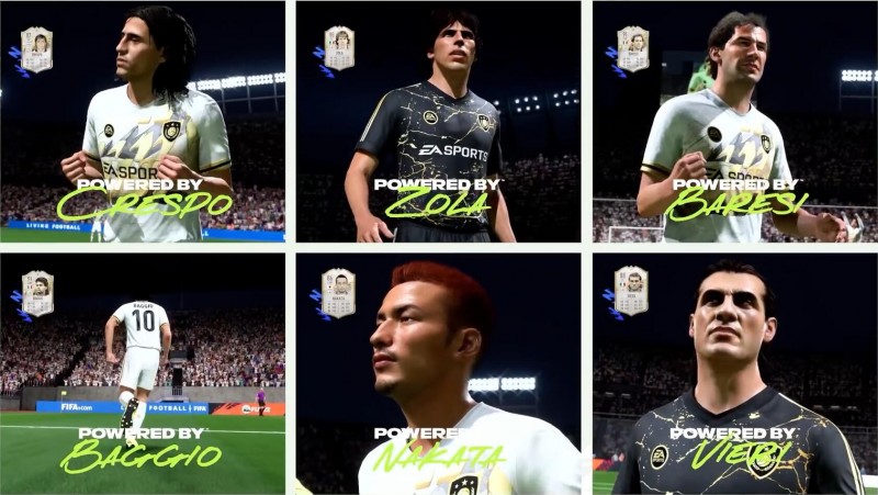 FIFA22意甲部分传奇球员能力值：马尔蒂尼92，巴乔、巴雷西91