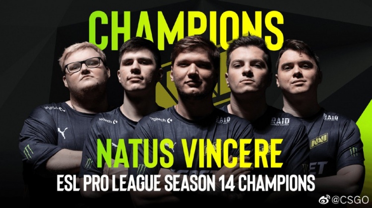 NAVI击败小蜜蜂 夺冠并赢得ESL大满贯 S1mple当选MVP