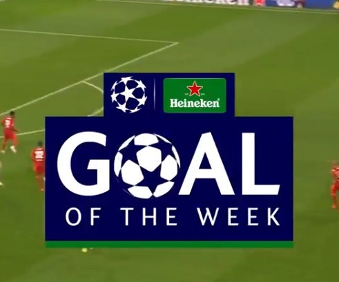 官方:谢里夫球员特拉奥雷凌空侧勾当选本轮欧冠最佳进球