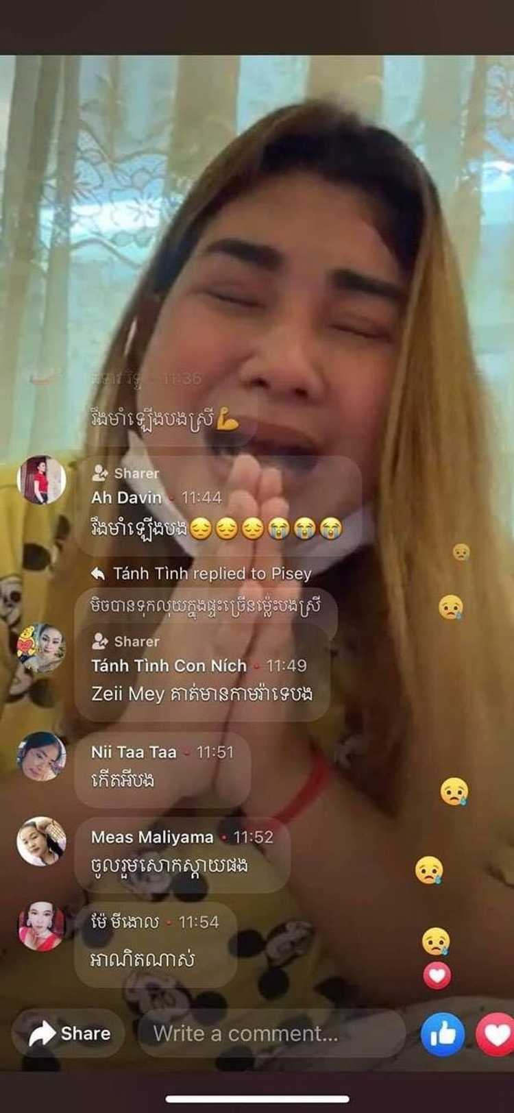 金边女网红在隔离，家中几十万美元被盗