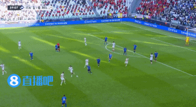 运气不佳!巴舒亚伊小角度抽射中框,比利时仍0-1落后意大利