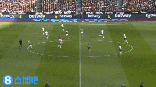 恩东贝莱精准直塞,孙兴慜机敏前插禁区内得球打门被扑