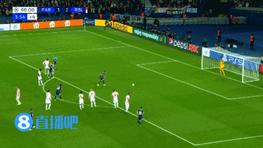 阿什拉夫造点,姆巴佩主罚打飞,内马尔看台失落抱头