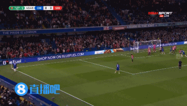 切尔西取得领先！齐耶赫开出角球，哈弗茨头球破门