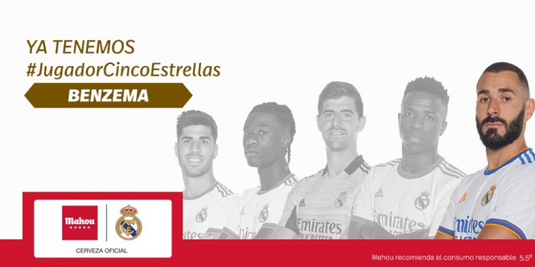 6场7球4助!本泽马当选皇马九月最佳球员