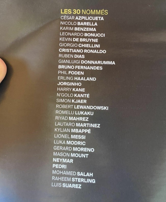 网传金球奖30人候选名单:佩德里、克亚尔、芒特在列