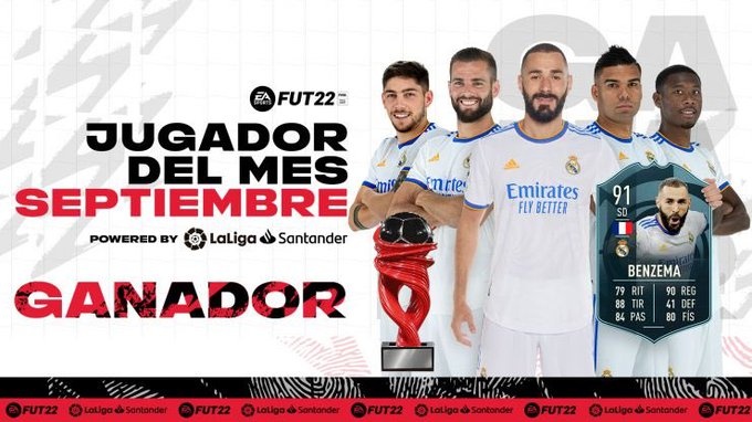 西甲月最佳次数排行:梅西8次居首格子次席,本泽马并列第三