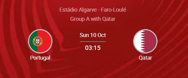 葡萄牙vs卡塔尔首发：C罗先发，A席、格德斯出战；B席、B费替补