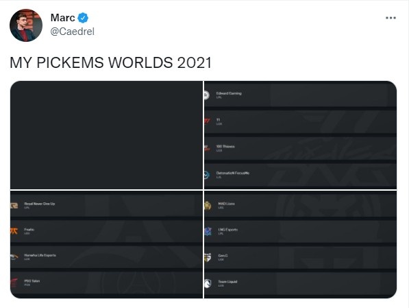 英文解说Marc预测S赛八强:LPL四支队伍均晋级 LCK仅DK T1