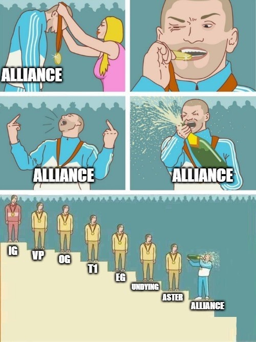 Alliance官博整活：虽然没拿到小组第一，但进败者组就是好事！