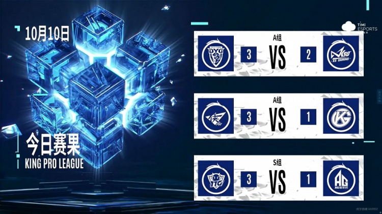 KPL秋季赛今日赛果：A组鏖战五局DYG更胜一筹 S组TTG击败AG取胜