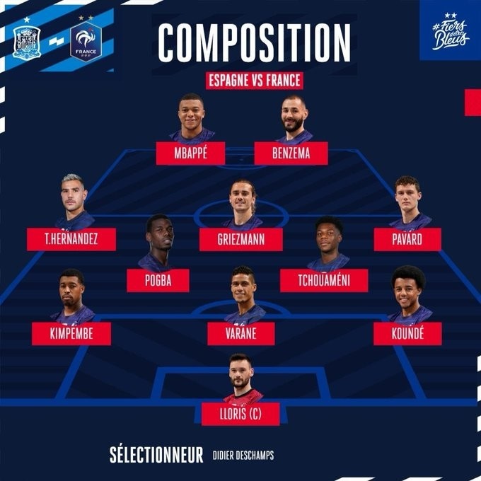 格列兹曼连续57场比赛为法国出战,创队史纪录