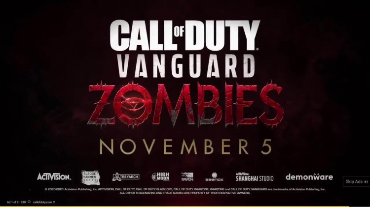 年货僵尸来啦！《使命召唤：先锋》僵尸模式预告片提前泄露