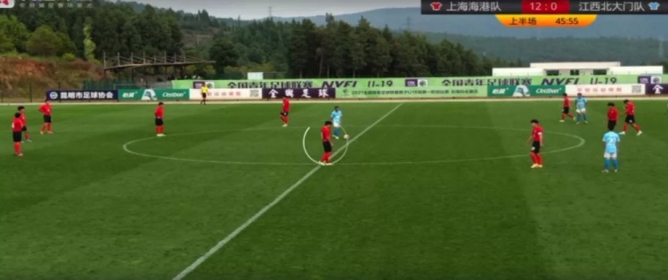 海港U19梯队19-0大胜创青超该级别纪录，小将廖重九打进九球