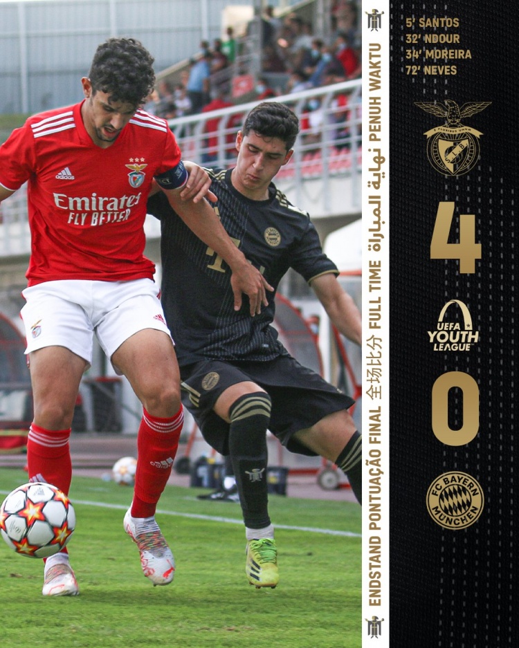 小弟还回去？拜仁U19青年欧冠0-4本菲卡，3连败小组垫底且0进球
