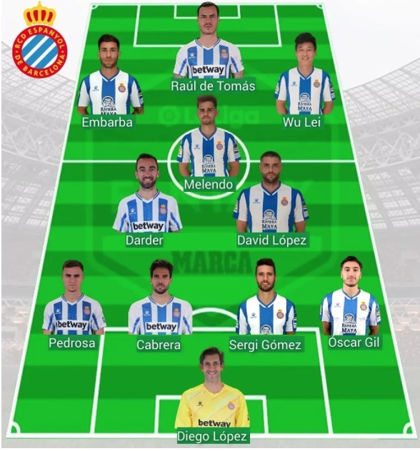 马卡预测西班牙人战埃尔切首发:武磊搭档德托马斯、恩巴尔巴