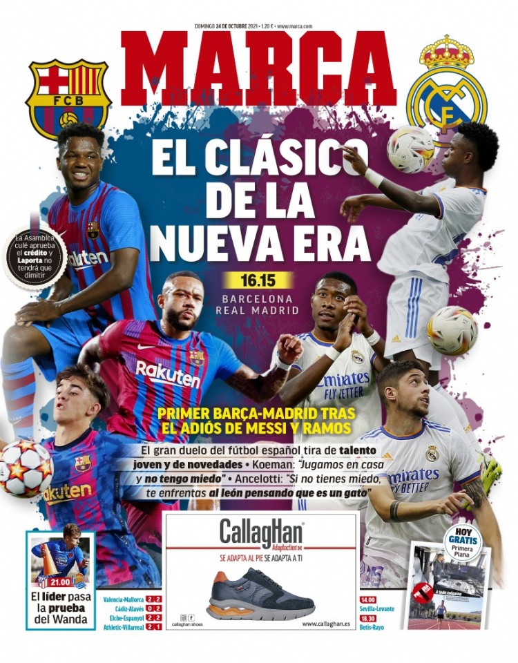 西甲今日头版:新时代的国家德比 西班牙人连胜势头终止