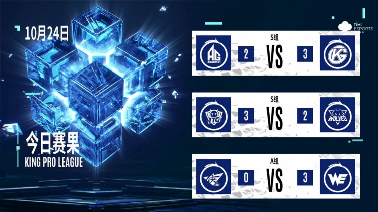 KPL秋季赛今日赛果：佛山GK击败成都AG 广州TTG斩获三连胜