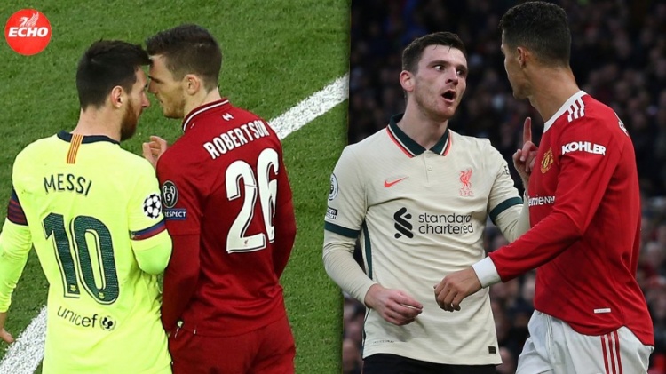 回声报晒罗伯逊对峙梅罗照片:他不会在乎你们有多少金球