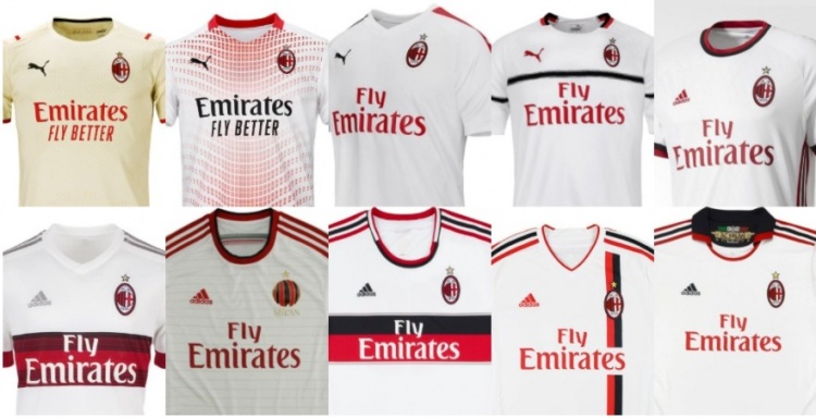 米兰22-23赛季客场球衣曝光：红白经典配色，将于明年7月推出