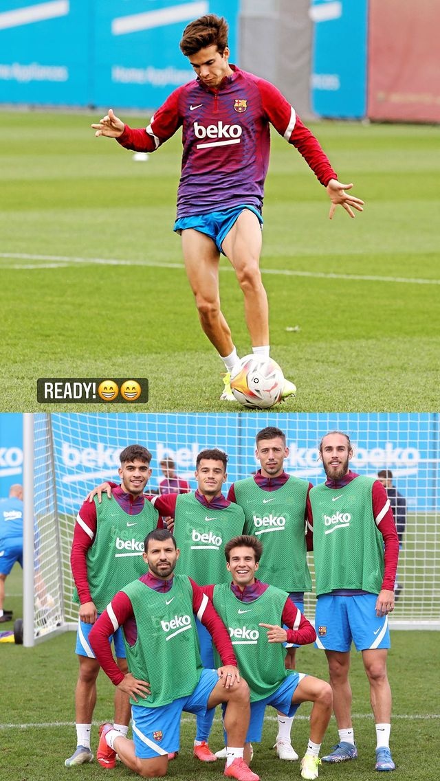 准备干嘛?普吉晒自己笑容满面的训练照并配文：ready