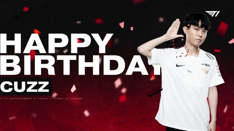 T1官博为Cuzz庆生:Happy Cuzz Day!