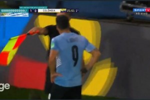世预赛-苏亚雷斯破门被判越位在先 乌拉圭0-0哥伦比亚