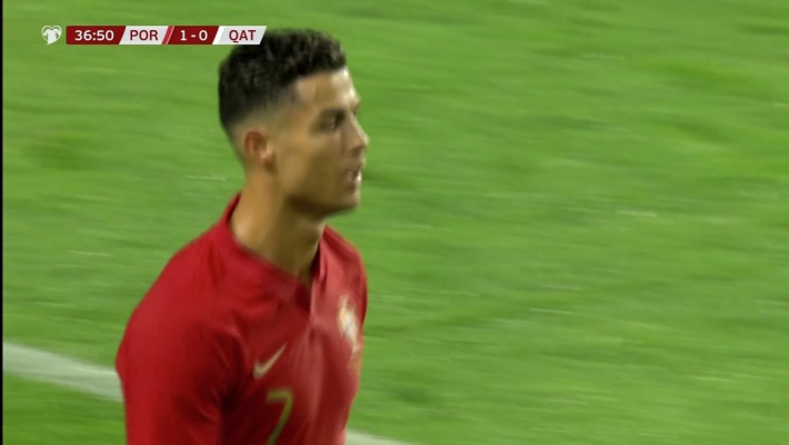 友谊赛-C罗破门莱奥快乐中柱 葡萄牙3-0卡塔尔