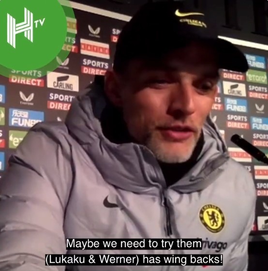 图赫尔：也许我需要把卢卡库和维尔纳也放边翼卫上试试