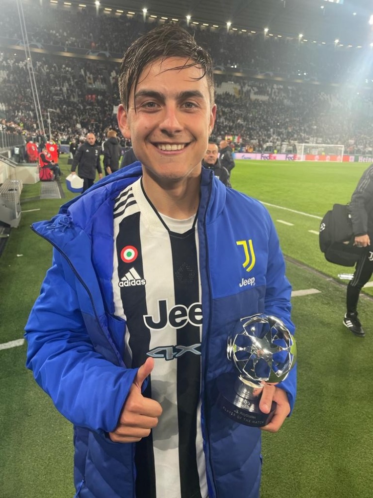 两射一传!迪巴拉当选尤文VS泽尼特全场最佳球员