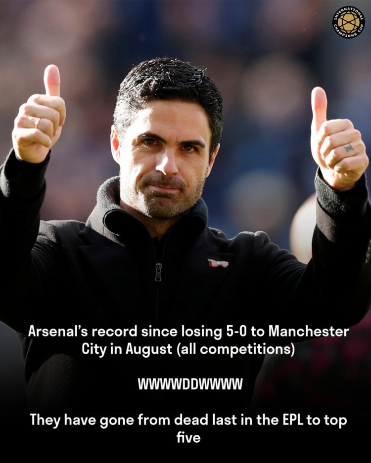 不破不立!阿森纳0-5曼城遭英超开局三连败后,迎各赛事10场不败