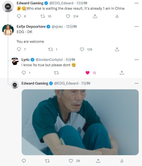 EDG官推整活:10月19号的我 vs 11月7号的我