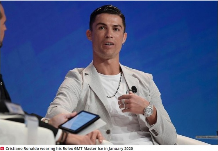 每日星报:C罗拥有一块世界上最贵的劳力士手表,价值37.1万英镑