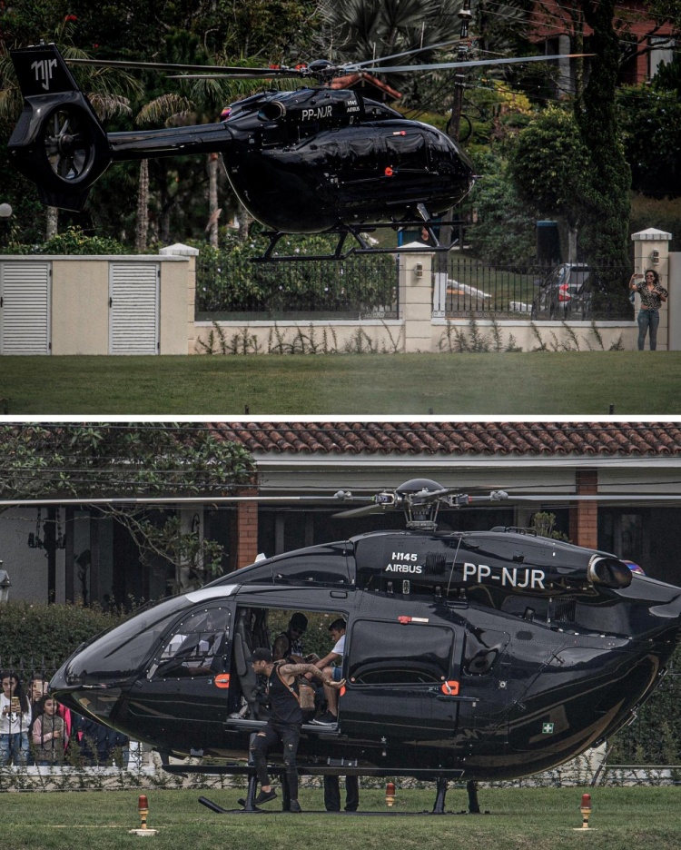 马儿真壕?！内马尔乘坐价值1200万美元直升机参加国家队训练