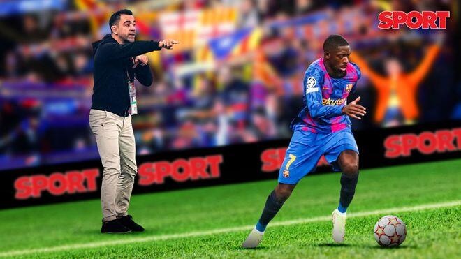 每体：哈维要求巴萨续约登贝莱，内部有人认为他可以比姆巴佩出色