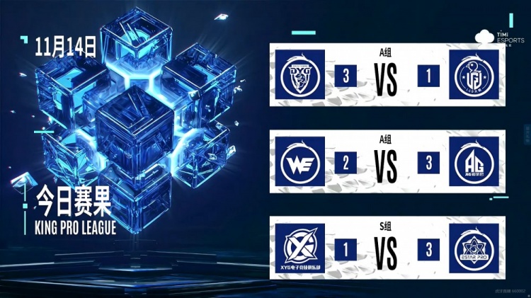KPL今日赛果:西安WE 2:3 成都AG超玩会 武汉eStarPro 3-1击败XYG