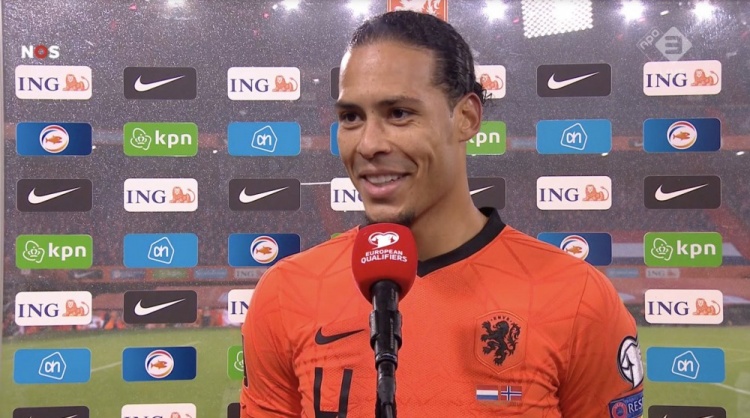 首次参加大赛？范迪克调侃：希望如此，欧洲杯前我也是这么想的