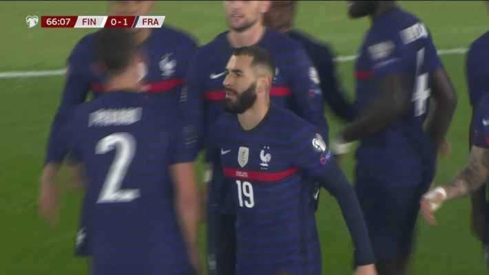 世预赛-姆巴佩传射本泽马替补建功 法国2-0客胜芬兰