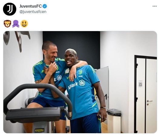 看你也挺急的，要不提前宣了吧？尤文晒博努奇与博格巴合照?