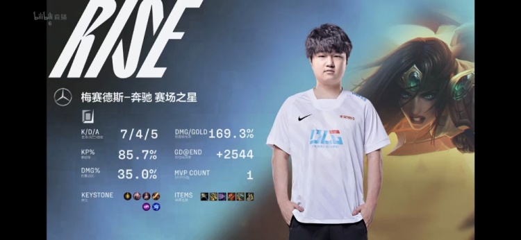 纯靠LDL的C了?Can与Rise意外成为BLG新大腿