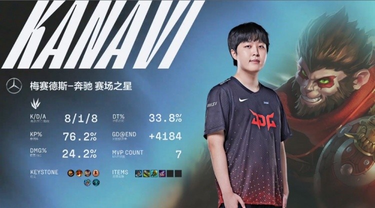 JDGvsBLG 第三局高光时刻:Kanavi腾云驾雾引领进攻风暴