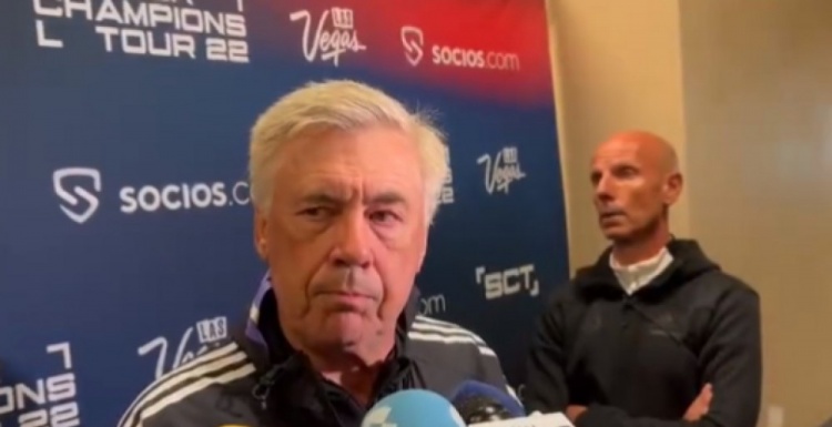 安切洛蒂:本泽马还需要改善体能 琼阿梅尼有能力冲击对方球门