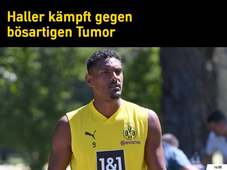 多特官方：阿莱确诊恶性睾丸肿瘤将缺席数月，他会接受化疗