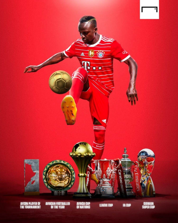 收获满满！马内今年赢得4座杯赛冠军+非洲足球先生