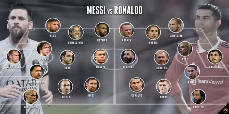 ?火星撞地球!梅罗最佳阵对决:梅西PKC罗,姆巴佩vs本泽马