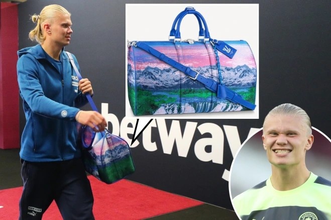 魔人变潮人!哈兰德客战西汉姆所携LV包售价近9千镑